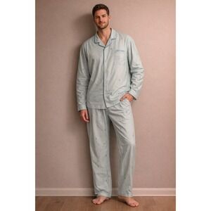 Trussardi Pajama Set Men Size Large 100% Cotton